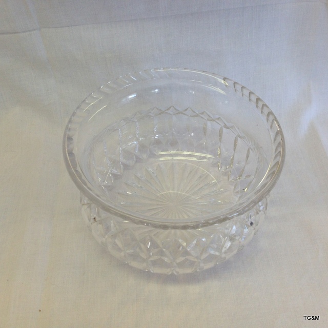 A silver top cut glass bowl - Image 2 of 5