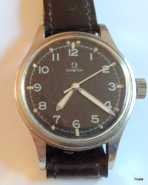 A Rare Omega 53 non military issue wristwatch fitted with a 283 calibre movement, working