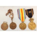 A rare WW2 Belgium Prisoner of War Medal with 5 bars showing that the recipient served 5 years as a
