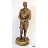 A brass Hitler statue