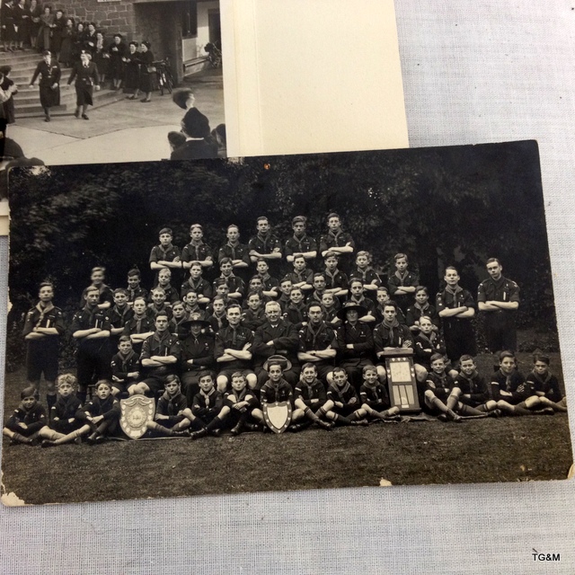 A selection of 10 early Girl Guides & Scouts postcards and photographs with a Brownies autograph - Image 3 of 5