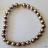 A genuine Tiffany & Co large ball necklace 925