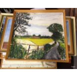 Miscellaneous oils of country scenes