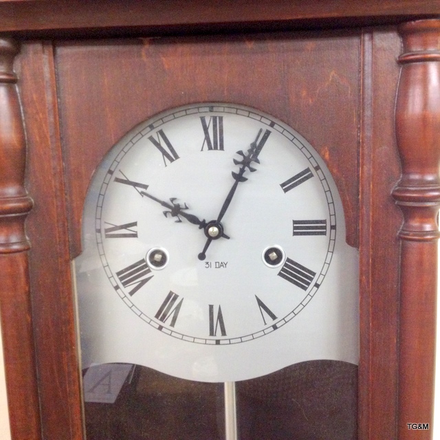 A mahogany wall clock - Image 2 of 2