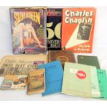 A collection of books to include Auto mobile manuals and vintage film books