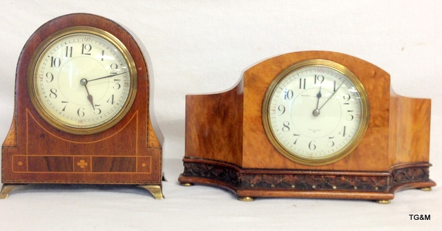 2 small mantle clocks (1 by Mappin and Webb)