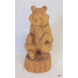 A carved Russian bear 25cm