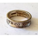 A genuine Tiffany ring silver 925 size P