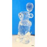 A Swarovski crystal teddy bear with balloon