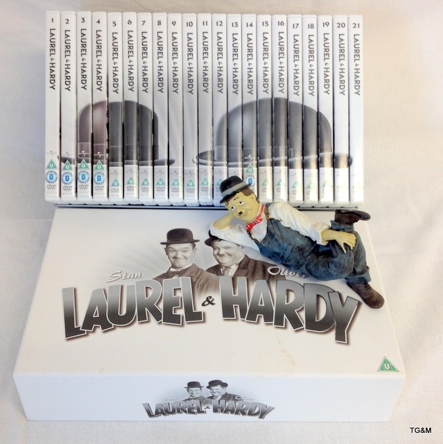 A 21 disc Dvd set of Laurel and Hardy discs