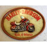 Harley Davidson Wooden Plaque