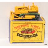 Matchbox 1 - 75 Series No 18 Caterpillar bulldozer, boxed