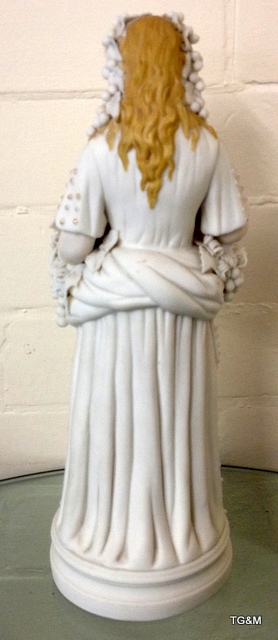 A Parian ware  of a lady in her wedding dress - Image 3 of 3