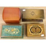 4 Jewellery boxes (some musical)