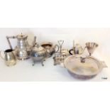 Miscellaneous silver plate to include James Deakin and Son and Christofle