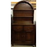 An Old Charm Style dome top two part dresser