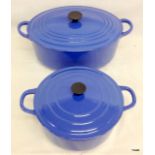 2 x Le Creuset casserole dishes size C and E