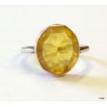 A 9ct gold ladies antique ring size J