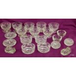 A miscellaneous quantity of crystal bowls/tableware