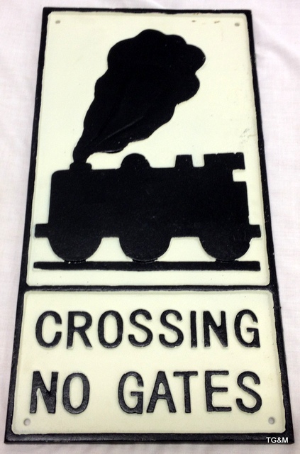 A level crossing sign