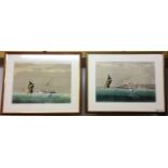 A pair of watercolours of paddle steamers