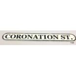 A Coronation Street sign