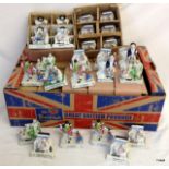 A collection of reproduction Staffordshire approx 87 pieces
