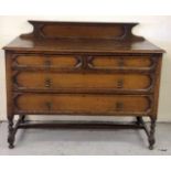 A Barley Twist 2/3 Chest of drawers/dressing table 95 x 110 x 50cm