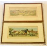 A pair of prints from railway carriages