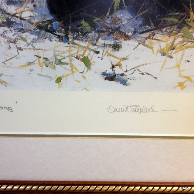 A framed signed David Shepherd print with embossment ' The Pandas of Wolong' 1152/1500 89 x 74cm - Image 3 of 7