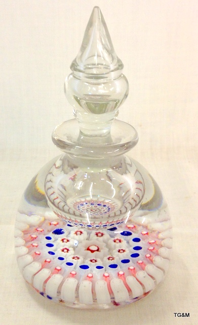 A Stourbridge Victorian glass paperweight, circa 1860