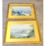 A pair of Victorian watercolours signed H Dollond - Hulke