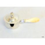 A bone handled silver Russian wine pourer dated with Marine Ivory handle