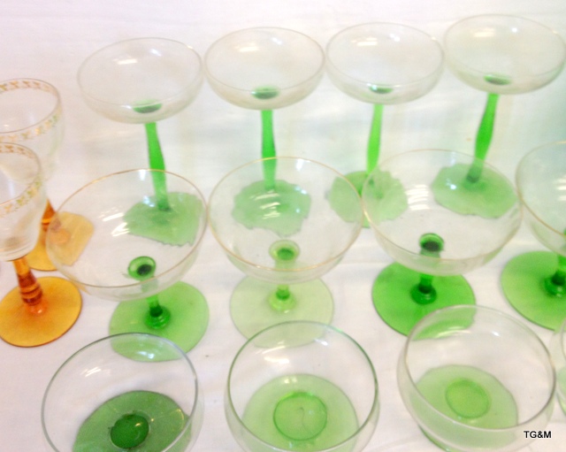 A mixed collection of glassware to include a lemonade set - Image 5 of 5