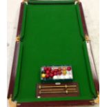 A Jelks of Holloway Slate bed pool table with full recent refurbishment