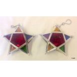 Small stained glass lanterns