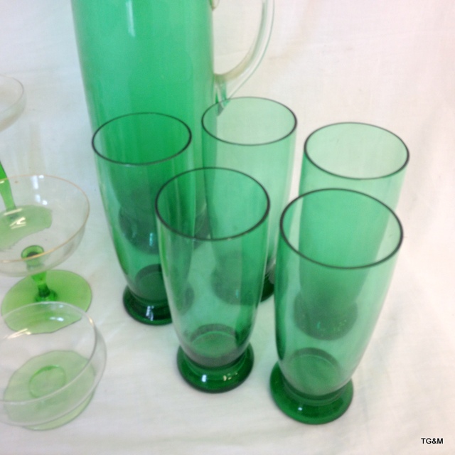 A mixed collection of glassware to include a lemonade set - Image 2 of 5