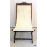 A Victorian deckchair