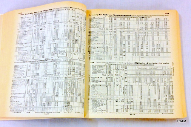 A 1939 Nazi Germany railway timetable book. Possibly a reproduction - Image 2 of 3