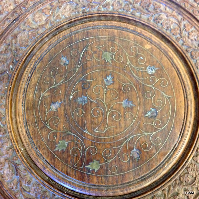 A Kashmir round table 60cm in width - Image 6 of 7