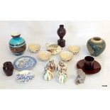 A Doulton Coffee cup and saucer and miscellaneous curios