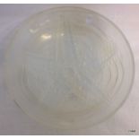 A French Lalique style bowl 23cm in diameter