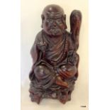Chinese carved rootwood figure of a Buddha