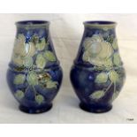 A pair of Royal Doulton ovoid vases  no 76167 19cm high and 12cm at the widest point