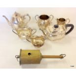 Two silver plated tea sets