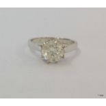 An 18ct white gold diamond Solitaire ring approx 2.1cts