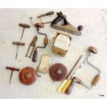 A mixed selection of tools and cork screws