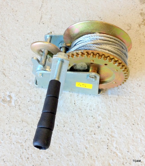 A trailer winch