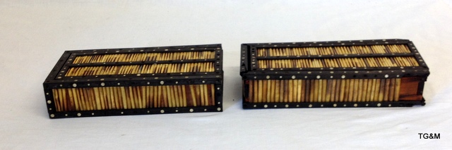 A pair of Quill pen boxes - Image 8 of 11