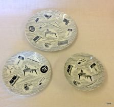 Black and White Homemaker plates and bowl